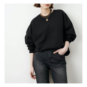 Sessùn - Chebbi Dotted Cotton Sweatshirt | Black