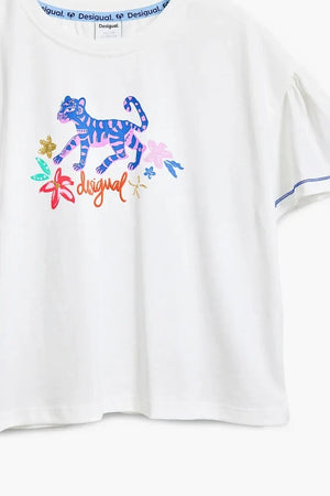 Desigual Çocuk Pamuklu Tişört