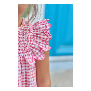 Tartine et Chocolat - Gingham Gingham Dress | Pink