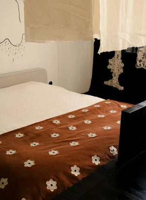 Olsson & Jensen - Daisy Velvet Quilt | Rust