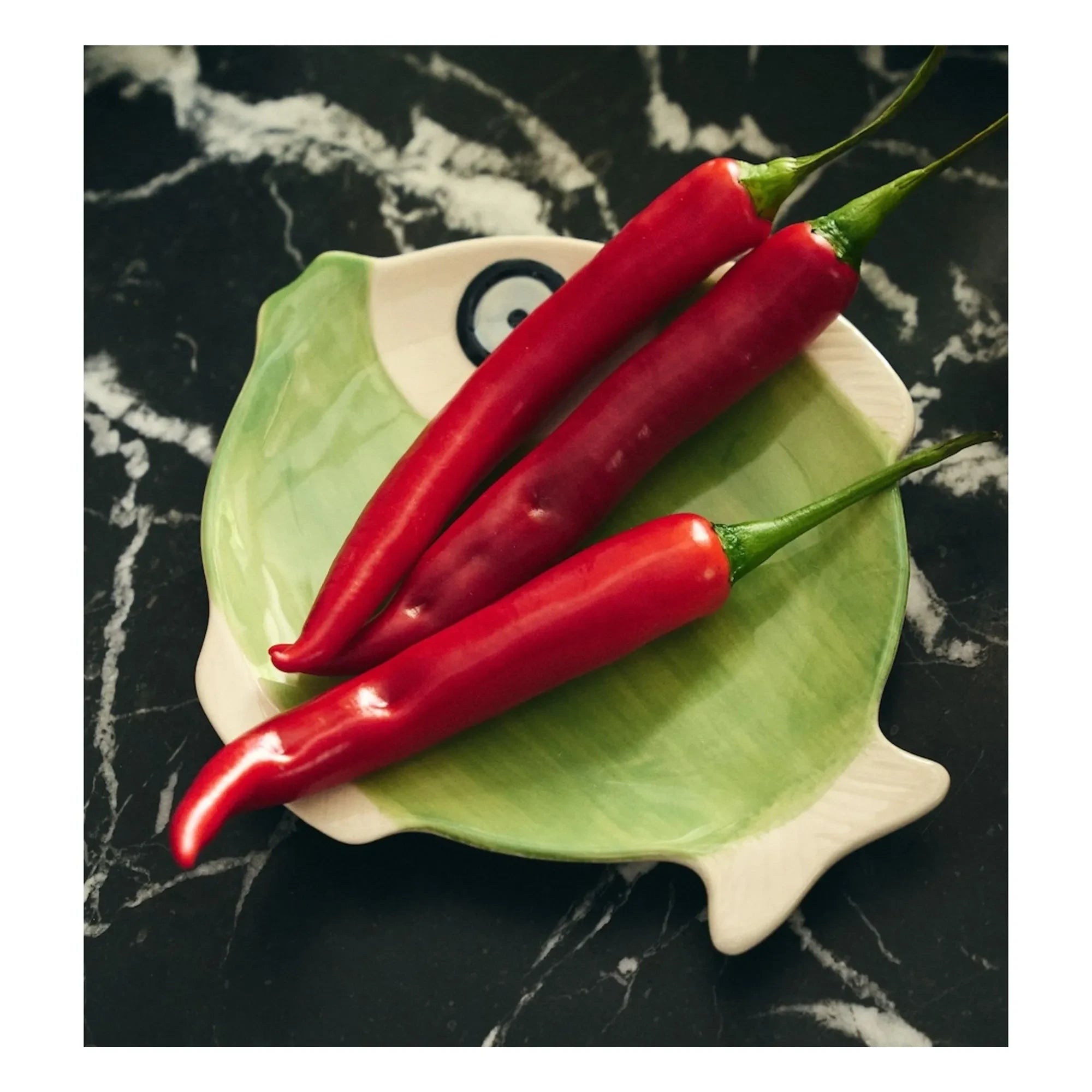 Anna + Nina - Tidal Fish Plate | Green