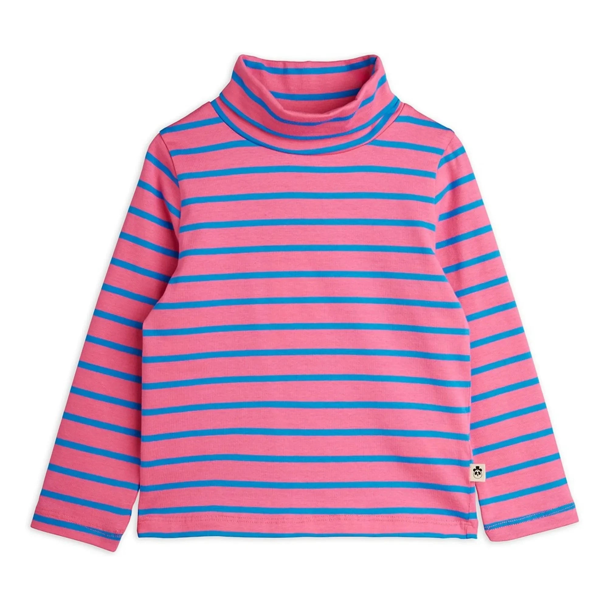 Mini Rodini - Organic Cotton Striped Boat Neck | Pink