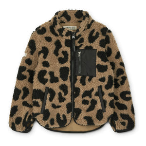 Liewood - Nolan Recycled Material Faux Leopard Coat | Brown
