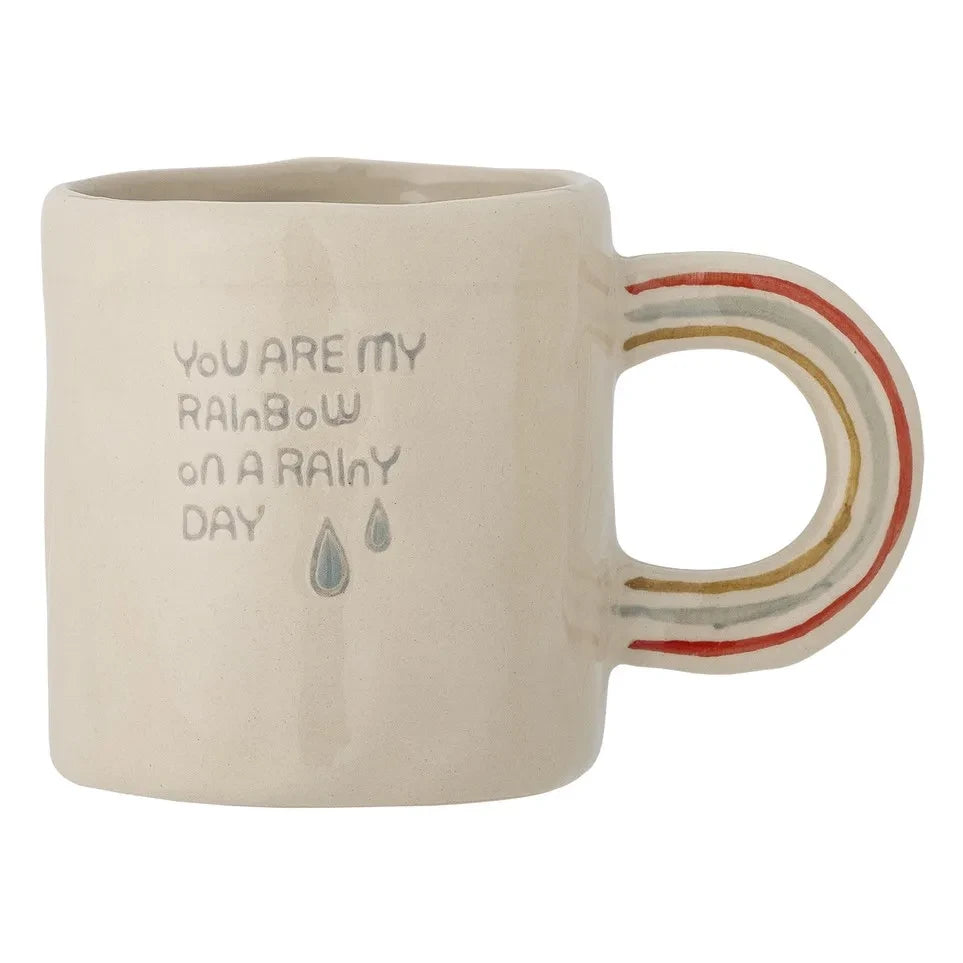 Bloomingville Mini - Rainbow Stone Ceramic Mug | Cream