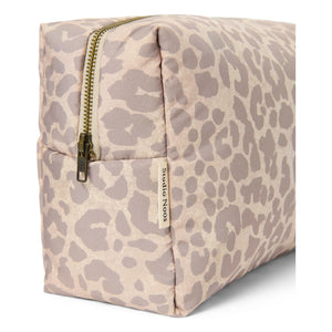 Studio Noos - Large Embossed Leopard cosmetic bag | Beige