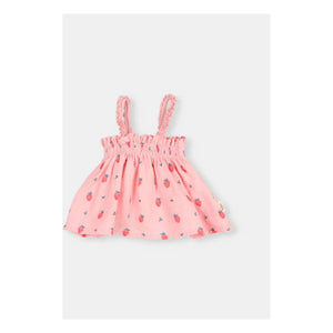 Búho - Organic Cotton Strawberry Top | Powder Pink
