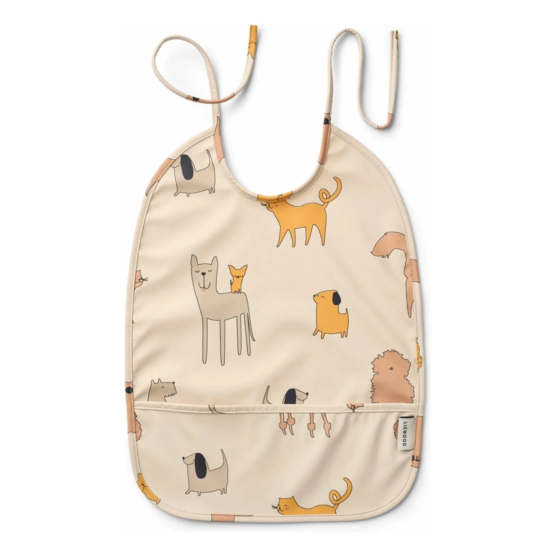 Liewood - Lai Bib | Cats and Dogs/Sandy