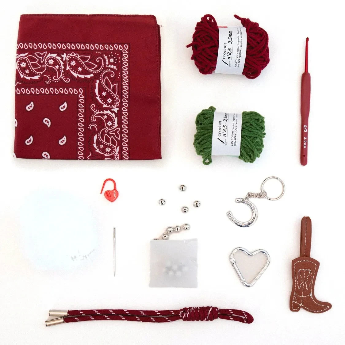 La Petite Épicerie - Crochet Charm Kit - Cherry Cowboy