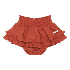 Donsje - Vaibi Linen Bloomer Skirt | Pale red