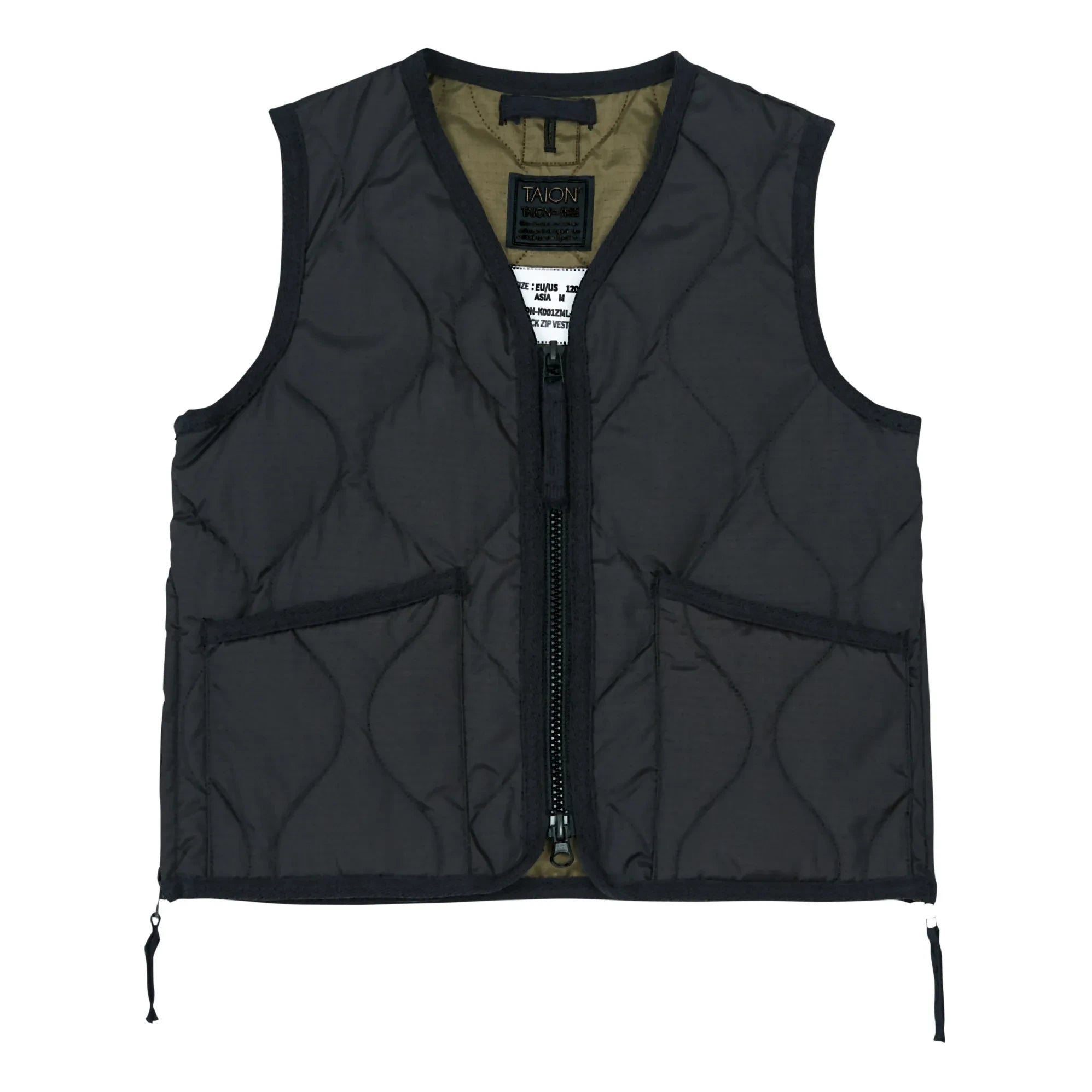 Taion - Military Quilted Vest | Black