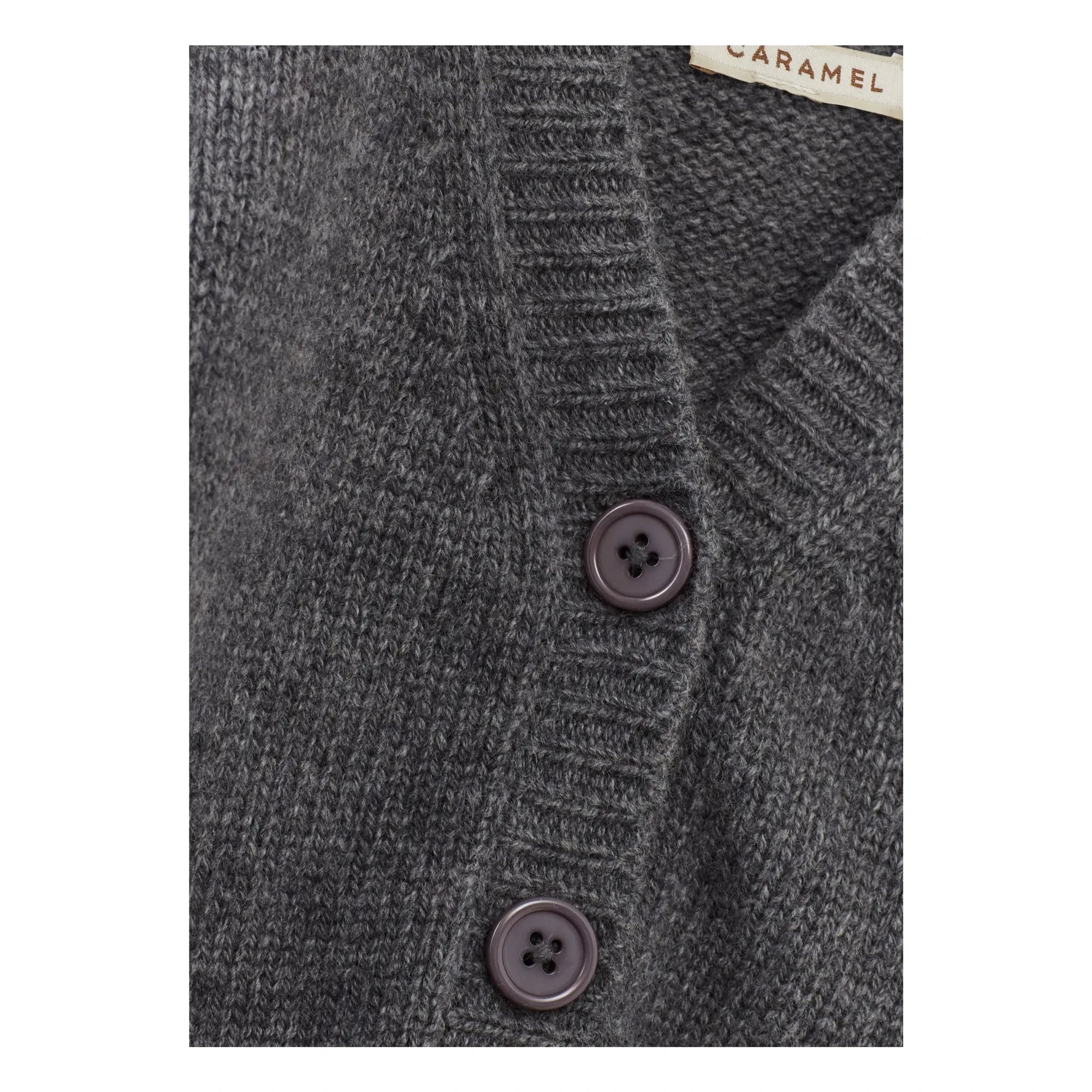 Caramel - Copper Cardigan | Dark Gray