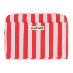 Rose in April - Striped Octave Laptop Sleeve | Red
