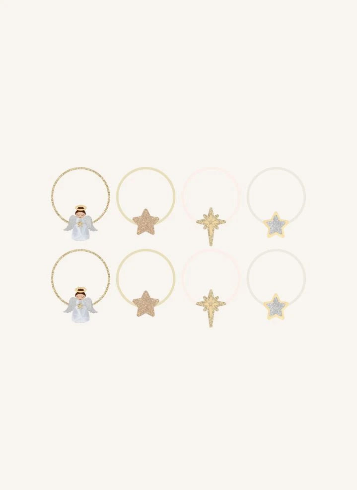 Mimi & Lula - 8-piece Sparkly Angel Hair Clip Set | Gold