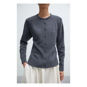 Cordera - Gray Merino Wool Turtleneck Sweater