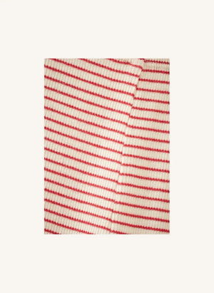 Caramel - Judd Striped Baby Leggings | Red