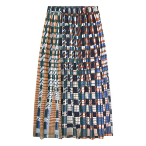 Mapoésie - Romeo Utopie Skirt Flamed Cotton | Blue