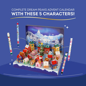 Legami - Set of Five Mini Erasable Pens - Dream Peaks