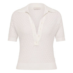 Faithfull the Brand - Polo Pointelle Lena Cotton | Ecru