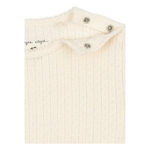 Konges Sløjd - Short Sleeve Body Minnie Organic Cotton | Ecru