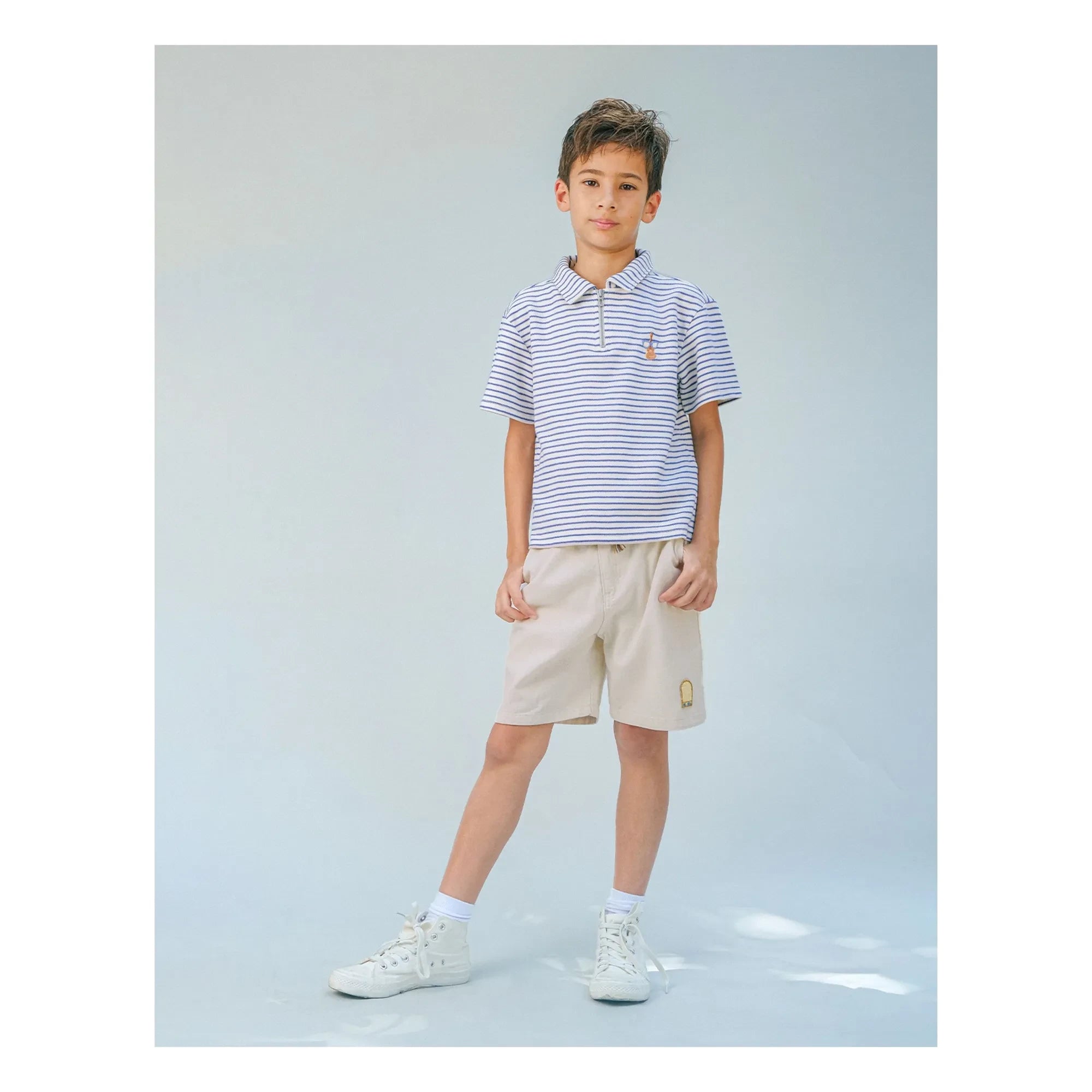 Gingersnaps - Embroidered Cosmo Bermuda Shorts | Ivory