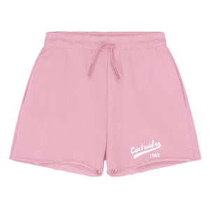 Cos I Said So - Kesik Logo Jogger Shorts Organic Cotton | Pink