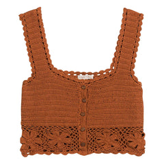 Louise Misha - Alda Cotton Top | Caramel