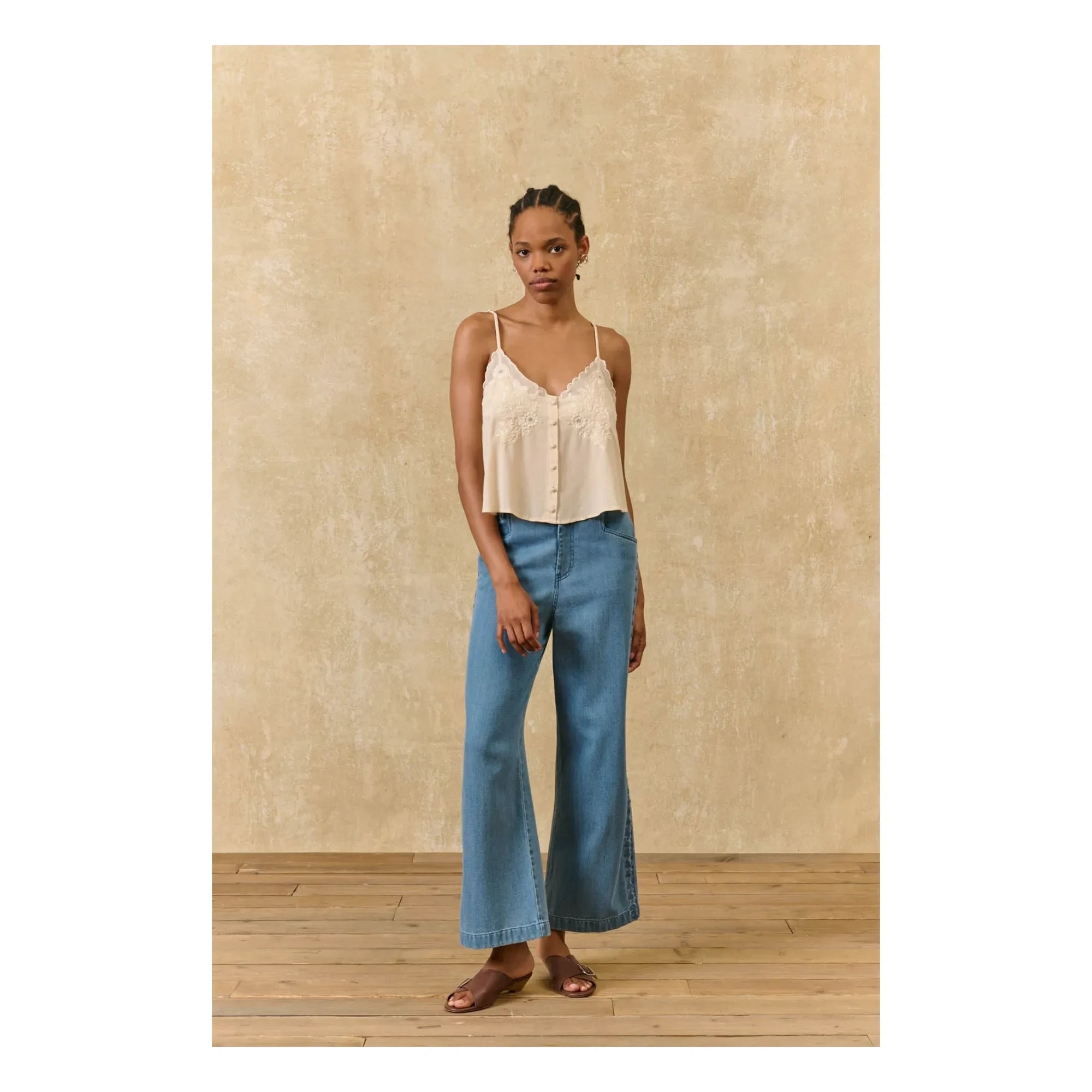 Louise Misha - Suena Strap Top | Cream
