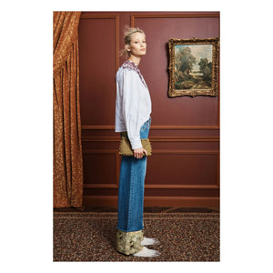 Alémais - Cotton Poplin Embroidered Blouse | Cream