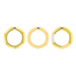 Parabaya - Riviera Amarelo 3 Bracelets | Yellow