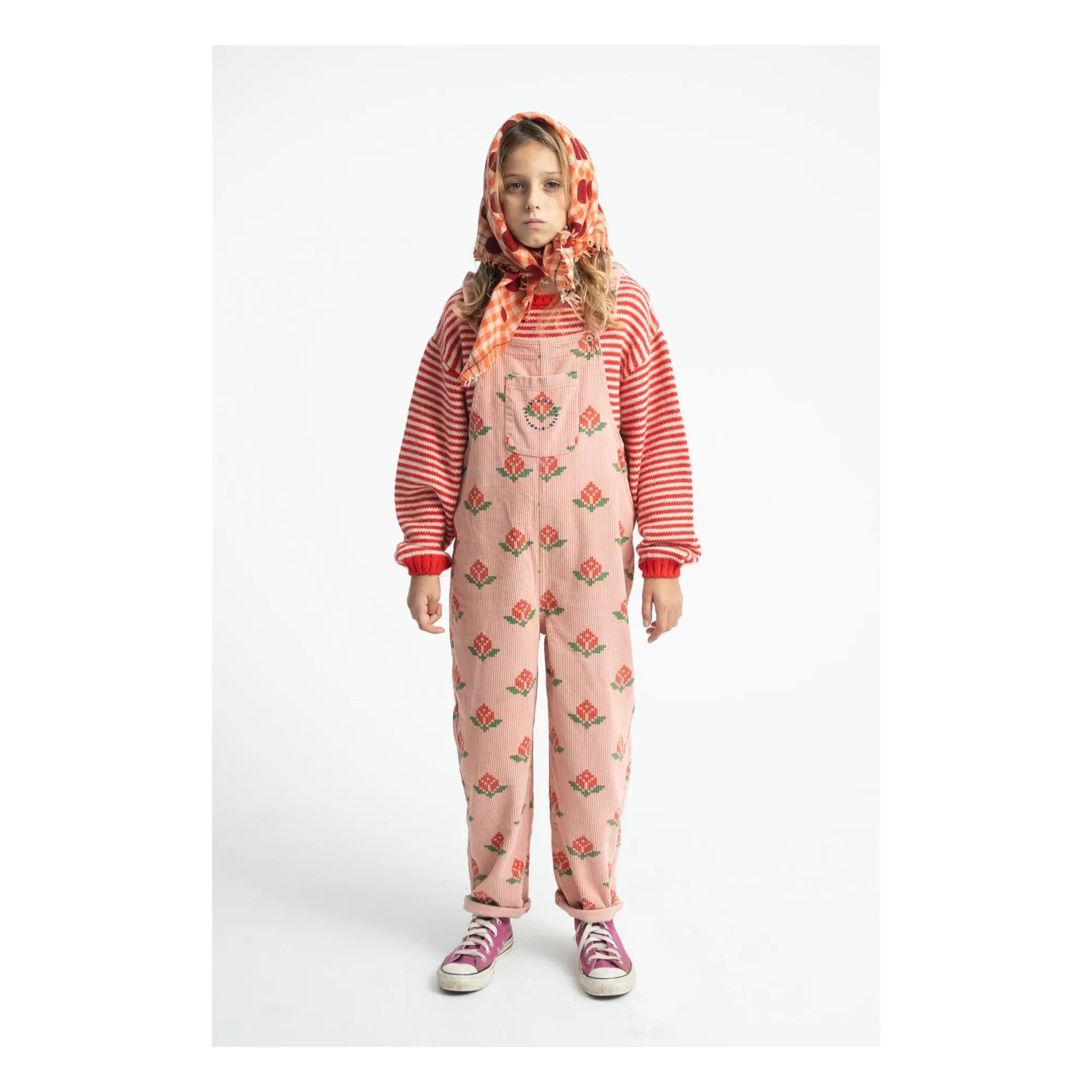 Piupiuchick - Organic Cotton Marigold Dungarees | Pink