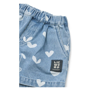 Liewood - Borrisa Denim Shorts with Hearts | Blue