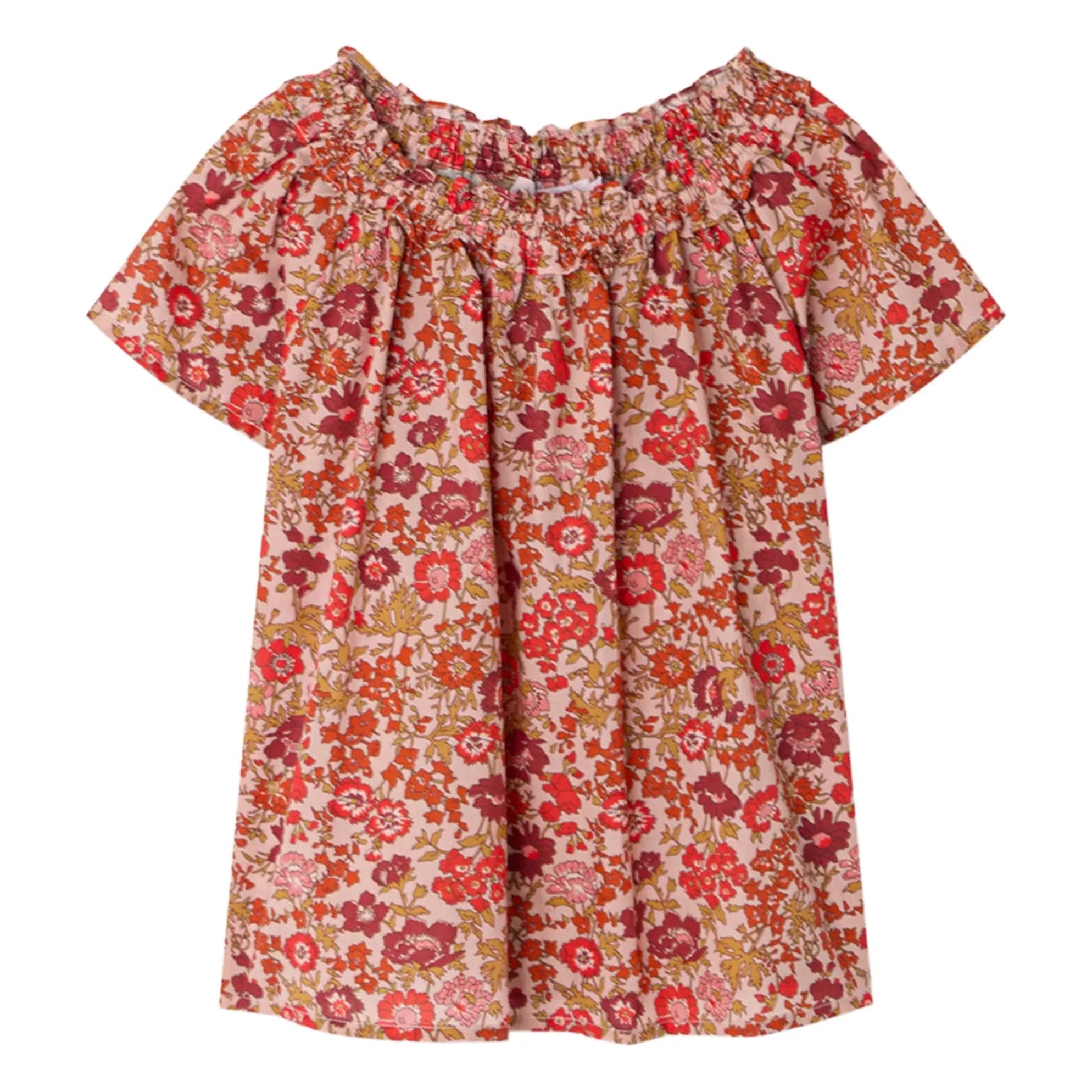 Bonpoint - Goldia Fleurie Organic Cotton Blouse | Dusty Pink