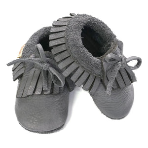 Baobaby - Fringed Sandals | Gray