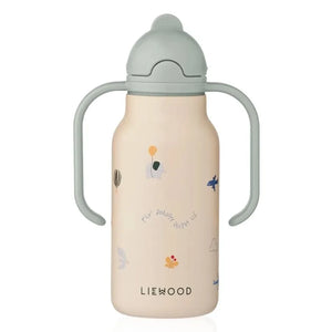 Liewood - Kimmie Paslanmaz Çelik Su Şişesi - 250 ml | Flying/Sandy