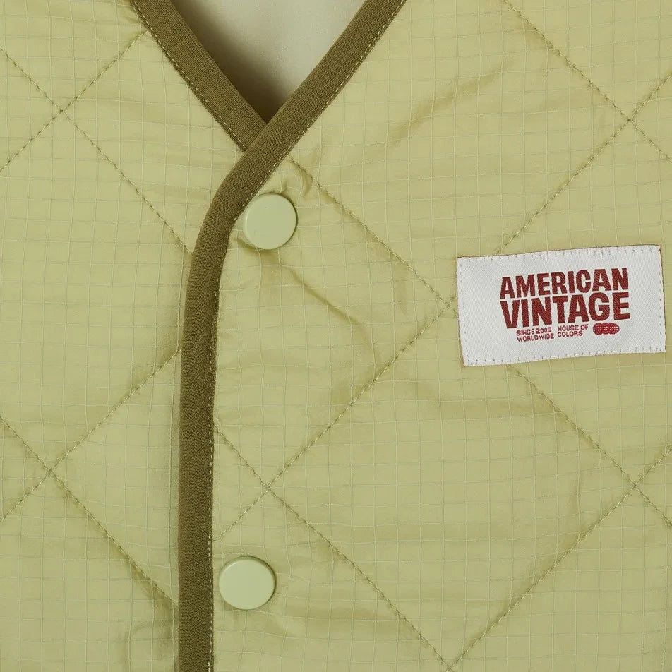 American Vintage - Yupibam Backless Vest, Made from Recycled Fibers | Light Green