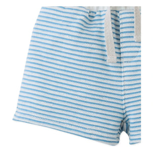 Gingersnaps - Dreyfus Striped Textured Shorts | Blue