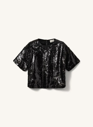 Sofie Schnoor - Felucasy Sequin Blouse | Black