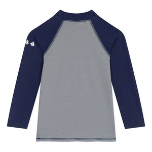 Petit Bateau - Striped UV Protection Bath T-Shirt | Night Blue