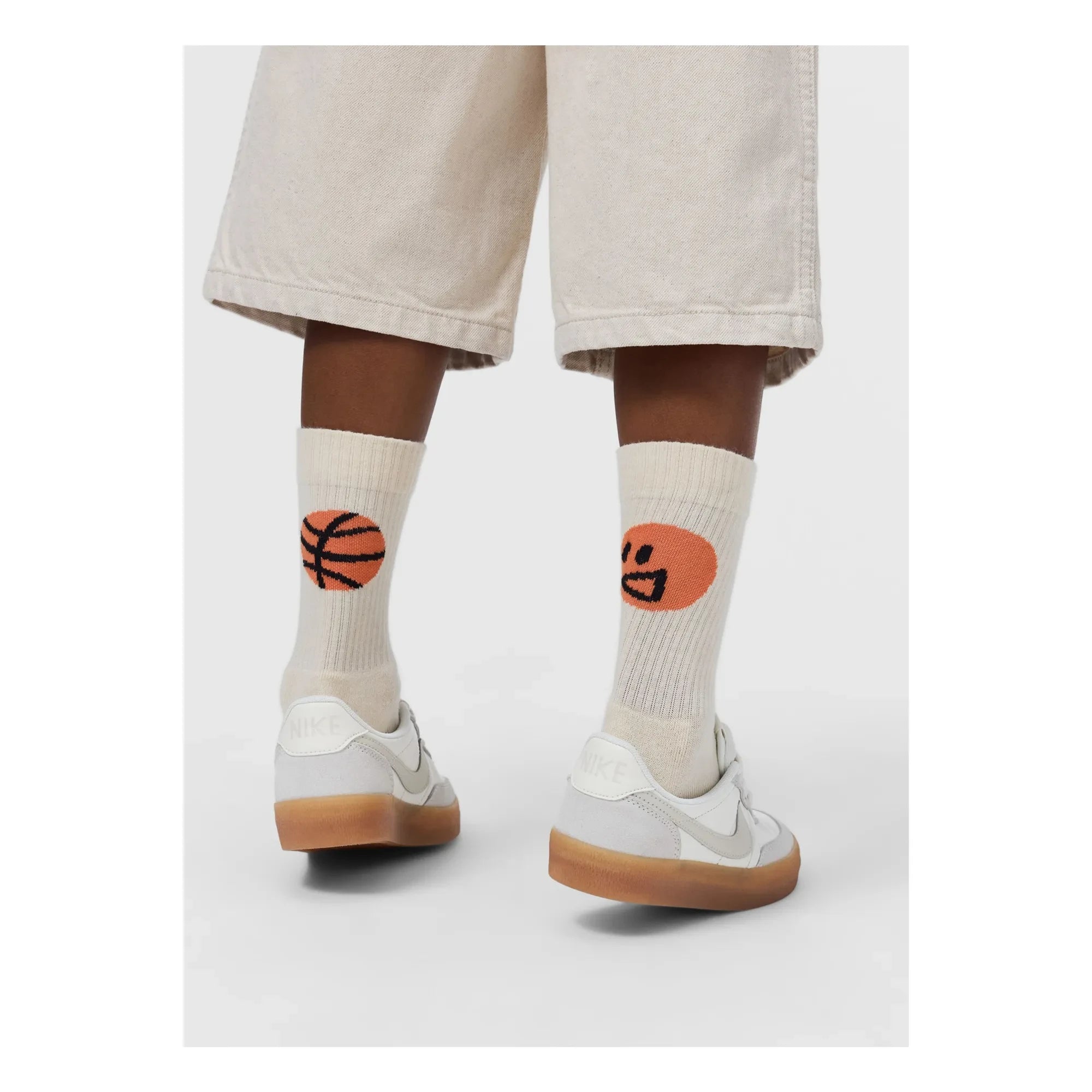 Molo - 2 Pairs of Norman Jumping Top Socks | Ecru