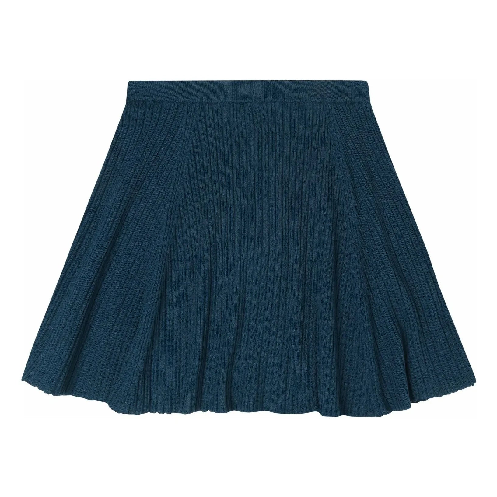FUB - Pointelle Skirt Fine Knit Organic Cotton | Navy Blue