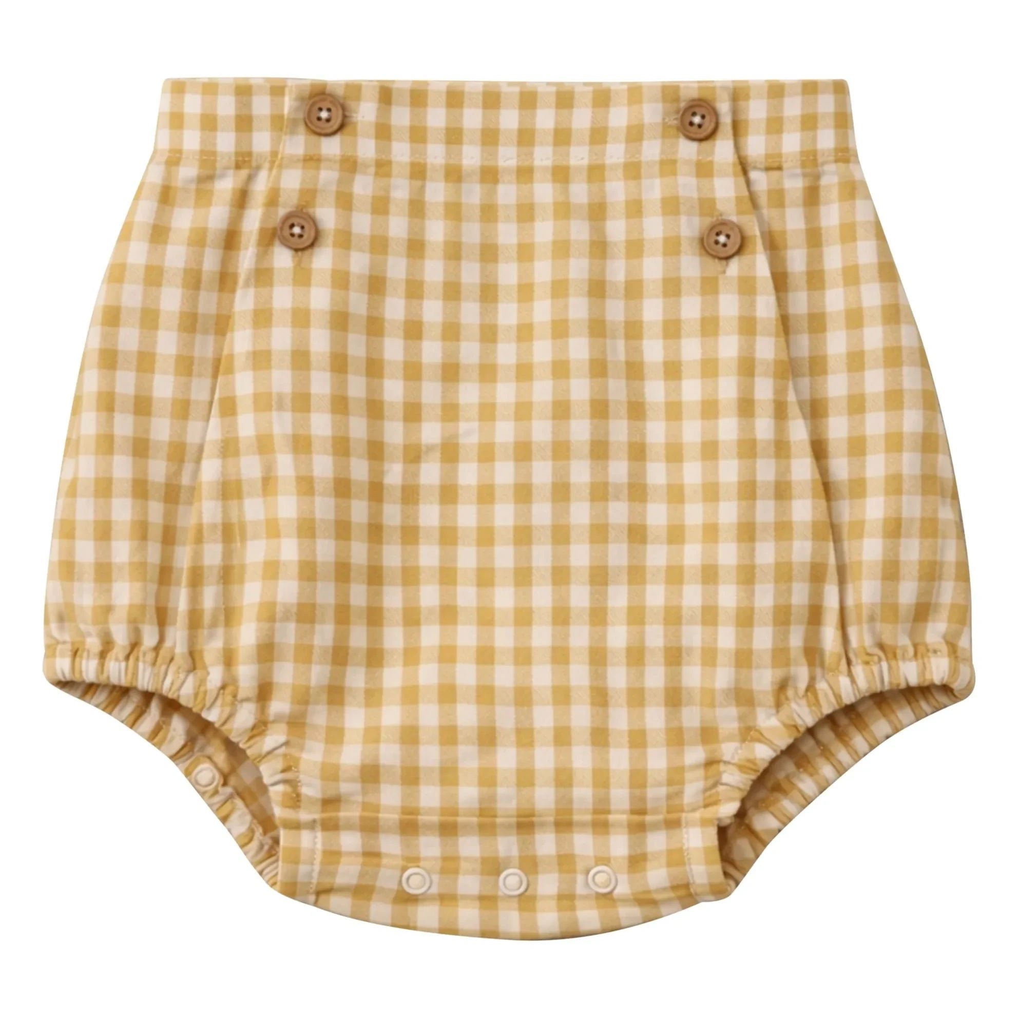 Lililotte - Bloomer Julien Checkered Seersucker Organic Cotton | Yellow