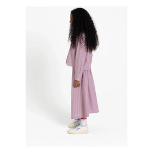 Finger in the Nose - Striped Lina Skirt | Brick Red
