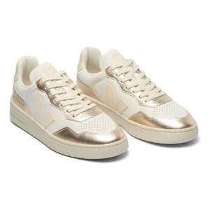Veja - V-90 Leather Sneakers | Bronze