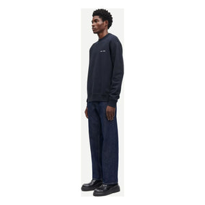 Samsoe Samsoe - Norsbro Organic Cotton Round Neck Sweatshirt | Dark Blue