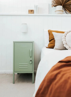 Mustard Made - Short Metal Nightstand | Sage
