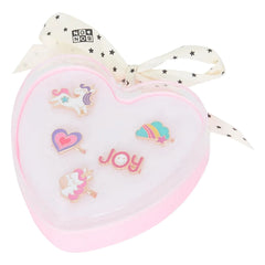 Bonton - Set of 5 Heart Rings | Lilac