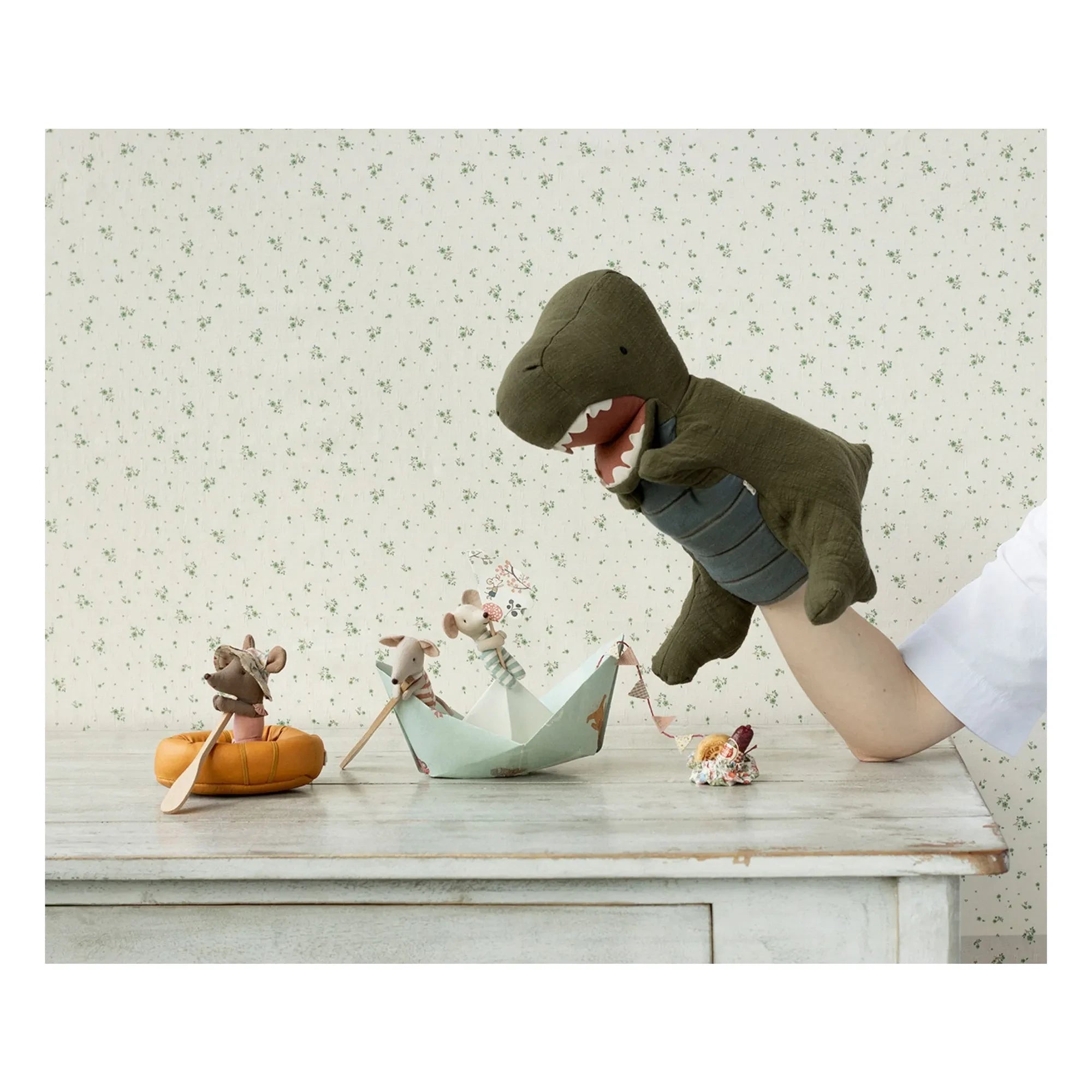 Maileg - Gantosaurus Hand Puppet | Green