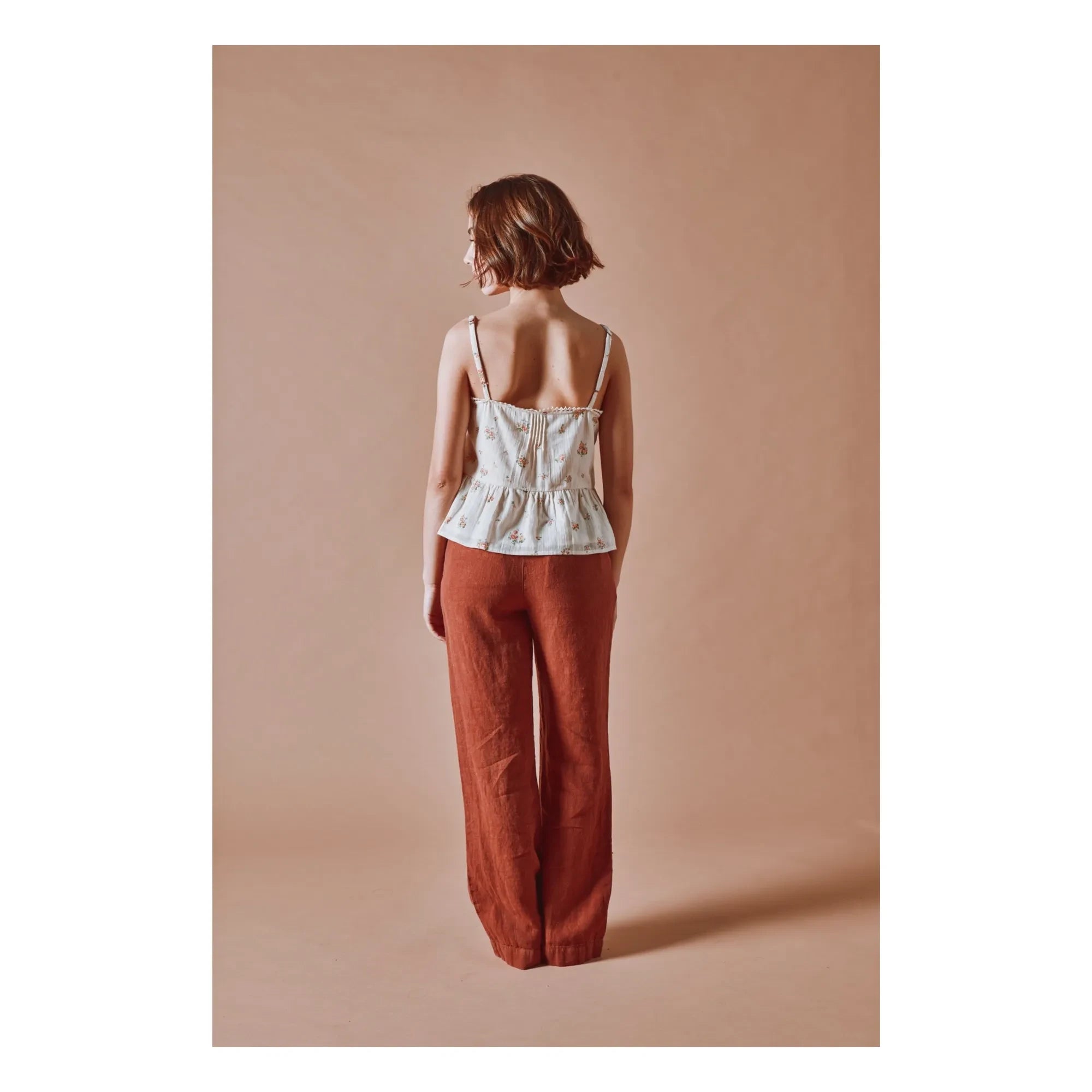 Emile et Ida - Organic Cotton Printed Top | Cream