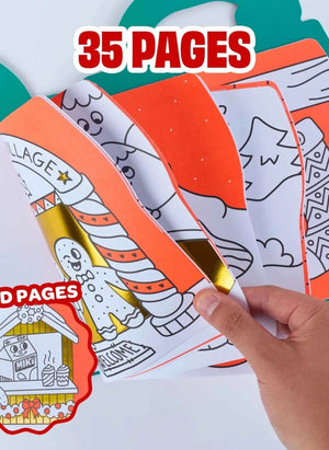 Omy - Christmas Sticker Coloring Book