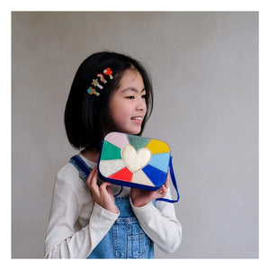 Mimi & Lula - 8-Piece Mini Rainbow Hair Clip Set | Gold